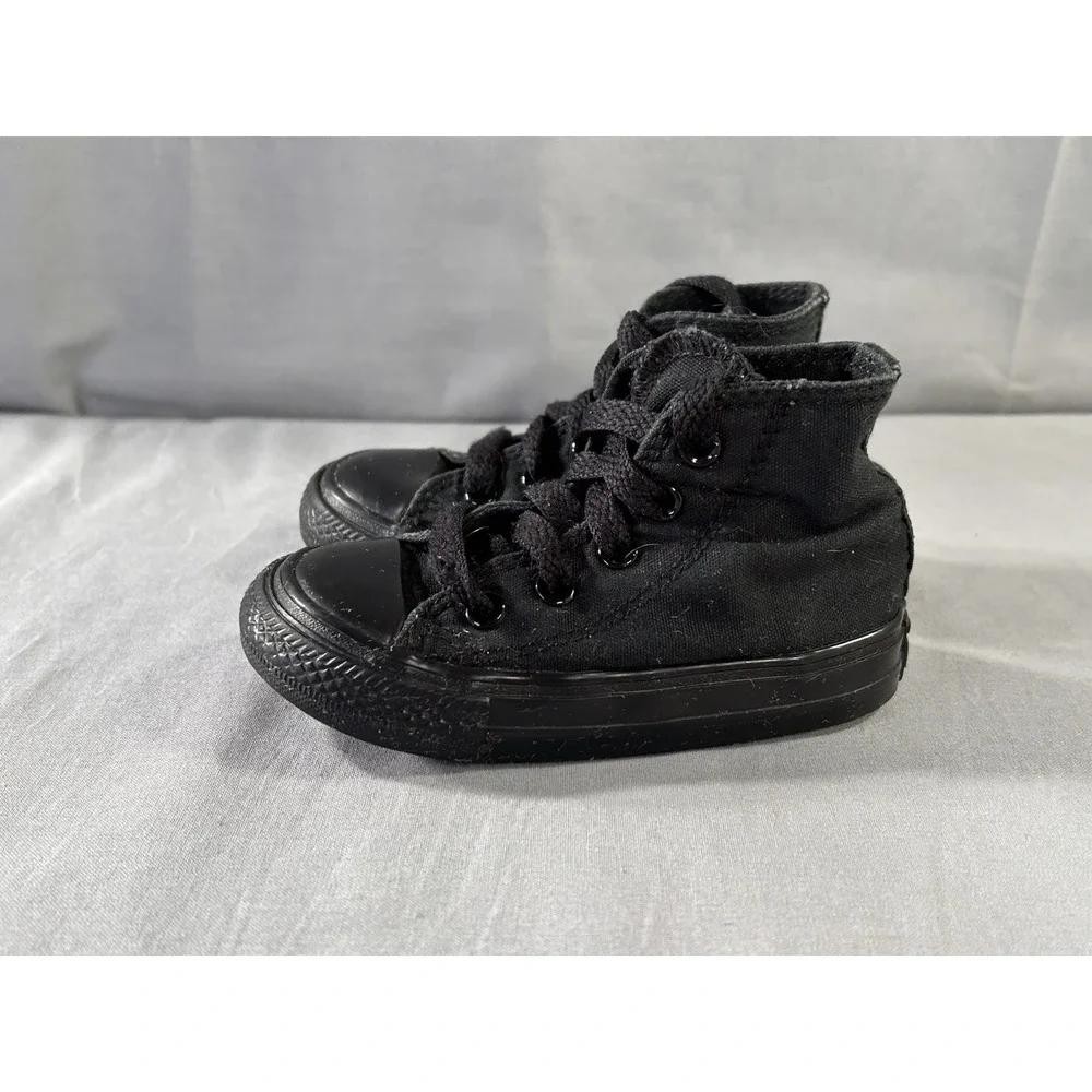 Converse Chuck Taylor All Star Hi Infants Shoes Size 5 Baby Black Monochrome